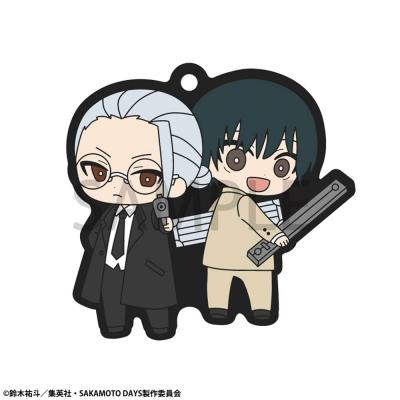 Sakamoto Days Colgantes Caucho Rubber Mascot Buddycolle 7 cm Surtido (6)
