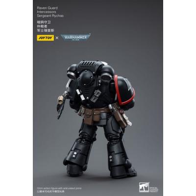 Warhammer 40k Figura 1/18 Raven Guard Intercessors Sergeant Rychas 12 cm