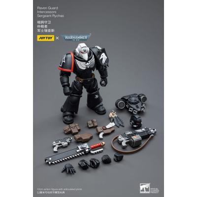 Warhammer 40k Figura 1/18 Raven Guard Intercessors Sergeant Rychas 12 cm