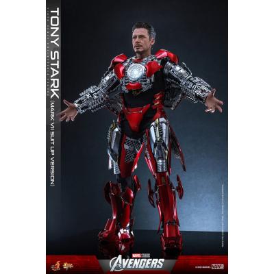 Los Vengadores Figura Movie Masterpiece 1/6 Tony Stark (Mark VII Suit-Up Version) 31 cm