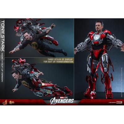 Los Vengadores Figura Movie Masterpiece 1/6 Tony Stark (Mark VII Suit-Up Version) 31 cm