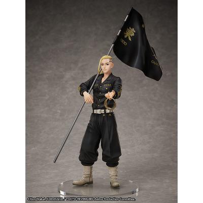 Tokyo Revengers Set de Estatua y Anillo PVC 1/8 Ken Ryuguji 30 cm - talla de anillo 13