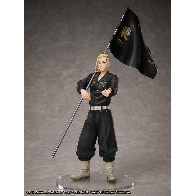 Tokyo Revengers Set de Estatua y Anillo PVC 1/8 Ken Ryuguji 30 cm - talla de anillo 13