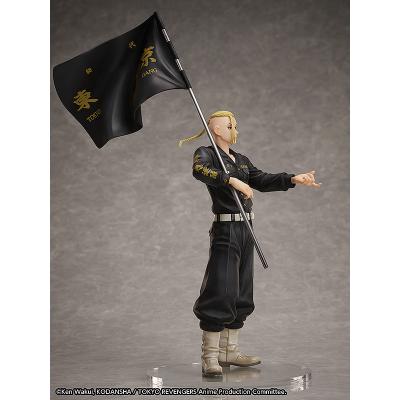 Tokyo Revengers Set de Estatua y Anillo PVC 1/8 Ken Ryuguji 30 cm - talla de anillo 13