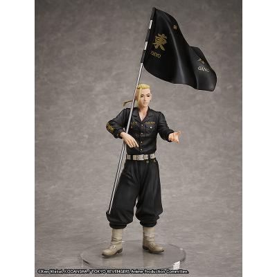 Tokyo Revengers Set de Estatua y Anillo PVC 1/8 Ken Ryuguji 30 cm - talla de anillo 13