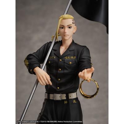 Tokyo Revengers Set de Estatua y Anillo PVC 1/8 Ken Ryuguji 30 cm - talla de anillo 13