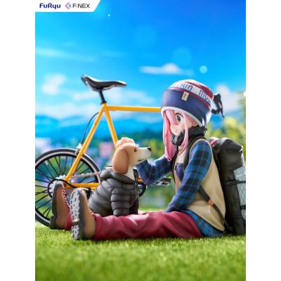 Laid Back Camp F:NEX estatua PVC 1/7 Nadeshiko Kagamihara 13 cm