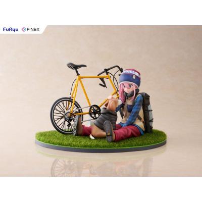 Laid Back Camp F:NEX estatua PVC 1/7 Nadeshiko Kagamihara 13 cm
