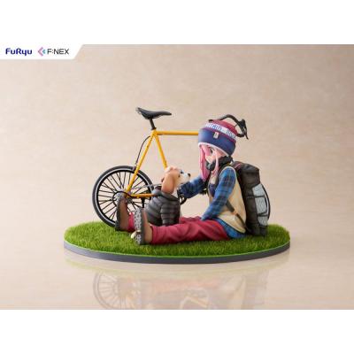 Laid Back Camp F:NEX estatua PVC 1/7 Nadeshiko Kagamihara 13 cm