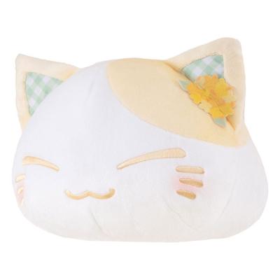 Nemuneko Cat Peluche Rape Flower Pattern Ear Decoration Yellow Color Ver. 30 cm
