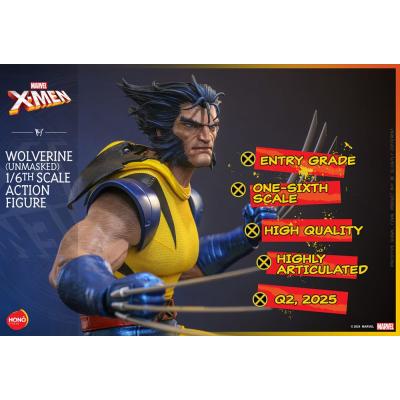 Marvel X-Men Figura 1/6 Wolverine (Unmasked) 28 cm