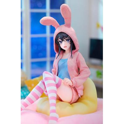 Rascal Does Not Dream of a Knapsack Kid Estatua PVC 1/7 Mai Sakurajima Hoodie Look Rabbit Ears Ver. 18 cm