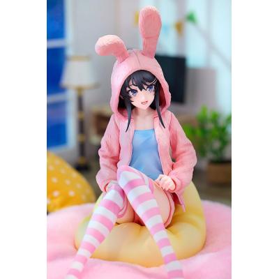 Rascal Does Not Dream of a Knapsack Kid Estatua PVC 1/7 Mai Sakurajima Hoodie Look Rabbit Ears Ver. 18 cm