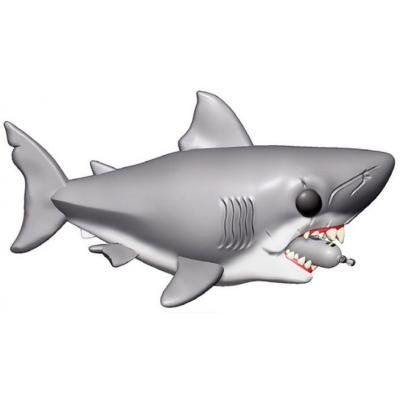 Tiburón Figura Oversized POP! Movies Vinyl Jaws with Diving Tank 15 cm