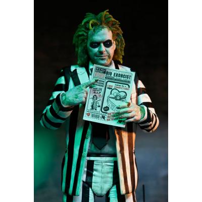 Beetlejuice Beetlejuice Figura 7 Scale Ultimate Striped Suit Beetlejuice 18 cm