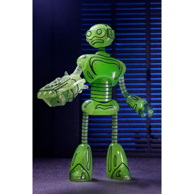 Tortugas Ninja (Mirage Comics) Figura Transmat Fugitoid GID 18 cm