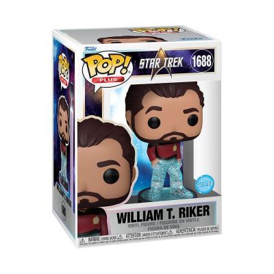 Star Trek Transporter Figura POP! Plus Movies Vinyl Riker 9 cm