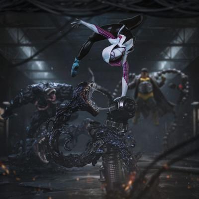 Spider-Man vs Villains Estatua 1/10 Art Scale Ghost Spider Diorama 34 cm