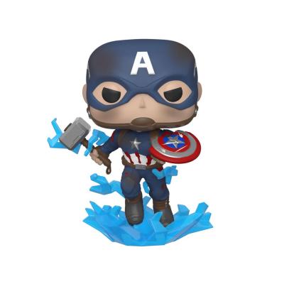 Avengers: Endgame POP! Movies Vinyl Figura Captain America w/Broken Shield & Mjölnir 9 cm