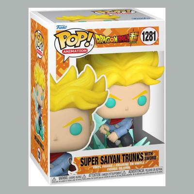 Dragon Ball Super Figura POP! Animation Vinyl SS Trunks w/ Sword 9 cm