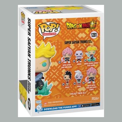 Dragon Ball Super Figura POP! Animation Vinyl SS Trunks w/ Sword 9 cm