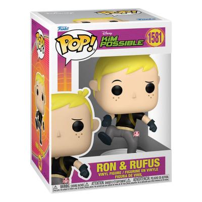 Kim Possible Figura POP! Vinyl Ron w/Rufus 9 cm