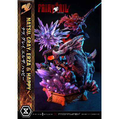 Fairy Tail Estatua PVC 1/6 Natsu, Gray, Erza, Happy Deluxe Version 57 cm