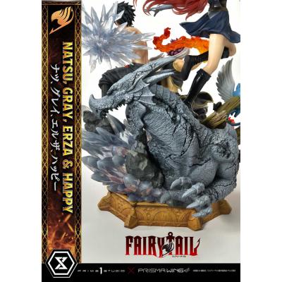Fairy Tail Estatua PVC 1/6 Natsu, Gray, Erza, Happy Deluxe Version 57 cm