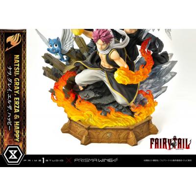 Fairy Tail Estatua PVC 1/6 Natsu, Gray, Erza, Happy Deluxe Version 57 cm