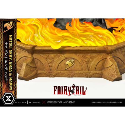 Fairy Tail Estatua PVC 1/6 Natsu, Gray, Erza, Happy Deluxe Version 57 cm