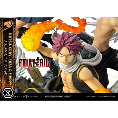 Fairy Tail Estatua PVC 1/6 Natsu, Gray, Erza, Happy Deluxe Version 57 cm