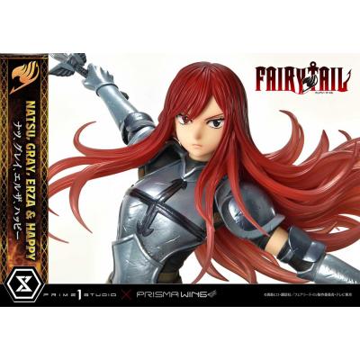 Fairy Tail Estatua PVC 1/6 Natsu, Gray, Erza, Happy Deluxe Version 57 cm