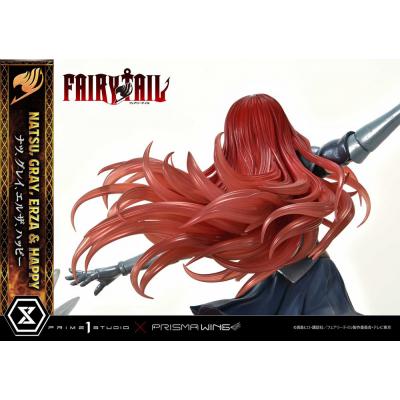 Fairy Tail Estatua PVC 1/6 Natsu, Gray, Erza, Happy Deluxe Version 57 cm