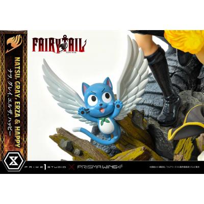 Fairy Tail Estatua PVC 1/6 Natsu, Gray, Erza, Happy Deluxe Version 57 cm