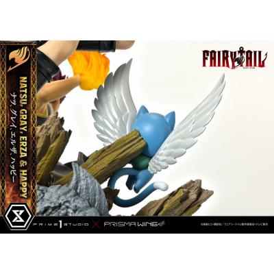 Fairy Tail Estatua PVC 1/6 Natsu, Gray, Erza, Happy Deluxe Version 57 cm