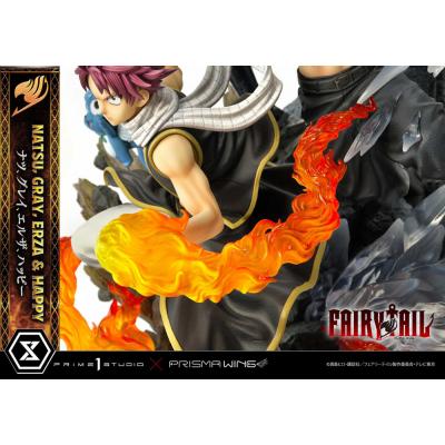 Fairy Tail Estatua PVC 1/6 Natsu, Gray, Erza, Happy Deluxe Version 57 cm