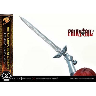Fairy Tail Estatua PVC 1/6 Natsu, Gray, Erza, Happy Deluxe Version 57 cm