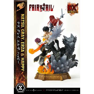 Fairy Tail Estatua PVC 1/6 Natsu, Gray, Erza, Happy Deluxe Version 57 cm