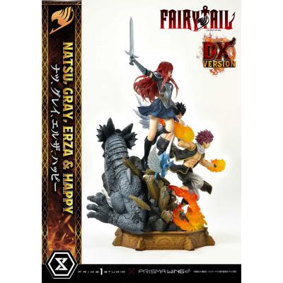 Fairy Tail Estatua PVC 1/6 Natsu, Gray, Erza, Happy Deluxe Version 57 cm