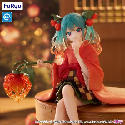 Hatsune Miku Estatua PVC Noodle Stopper Flower Fairy Winter Cherry 15 cm