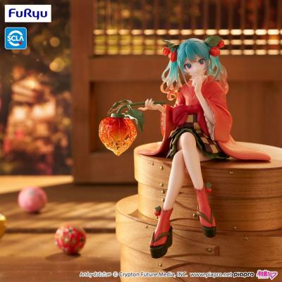 Hatsune Miku Estatua PVC Noodle Stopper Flower Fairy Winter Cherry 15 cm