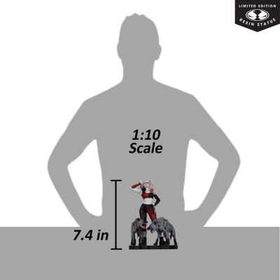 DC Direct Estatua 1/10 Harley Quinn: Red, White & Black Harley Quinn by Jenny Frison 19 cm