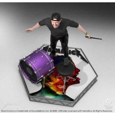 Metallica Estatua Rock Iconz Lars Ulrich Limited Edition 22 cm