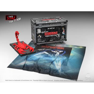 Scorpions Estatua Rock Ikonz On Tour Road Case & Telón de fondo del escenario World Tour 1984