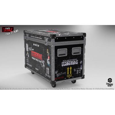 Scorpions Estatua Rock Ikonz On Tour Road Case & Telón de fondo del escenario World Tour 1984
