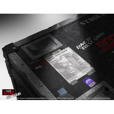 Scorpions Estatua Rock Ikonz On Tour Road Case & Telón de fondo del escenario World Tour 1984
