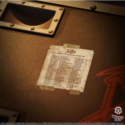 Death Estatua Rock Ikonz On Tour Road Case & Telón de fondo del escenario The Sound of Perseverance Tour 1998