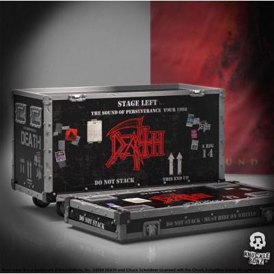 Death Estatua Rock Ikonz On Tour Road Case & Telón de fondo del escenario The Sound of Perseverance Tour 1998