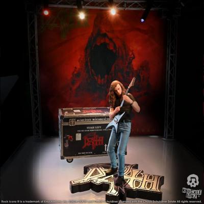 Death Estatua Rock Ikonz On Tour Road Case & Telón de fondo del escenario The Sound of Perseverance Tour 1998