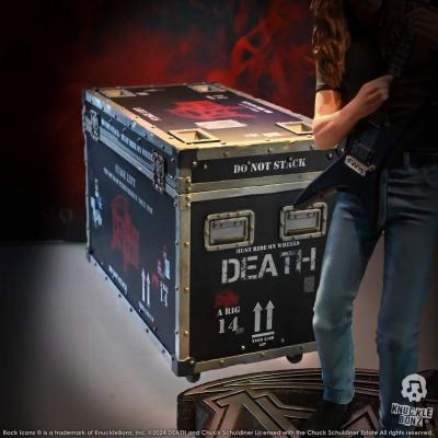 Death Estatua Rock Ikonz On Tour Road Case & Telón de fondo del escenario The Sound of Perseverance Tour 1998